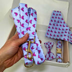 Designed Heart Dog Vest Set