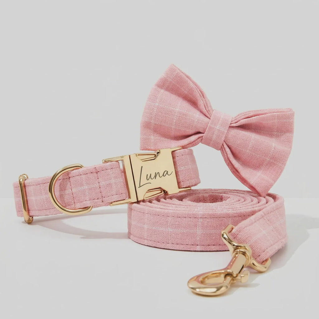 Pink Blush Plaid Set