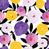Designed Purple Floral Dog Vest Set