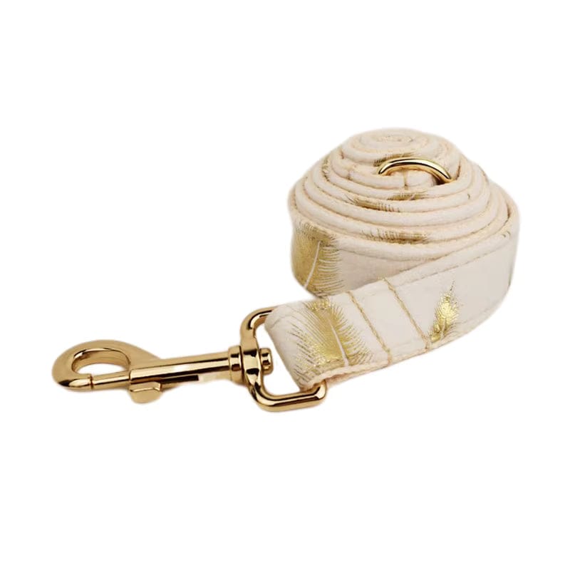 Ivory Gold Leaf Velvet Set