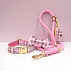 DDPaws  Personalized Plaid Dog Walking Set