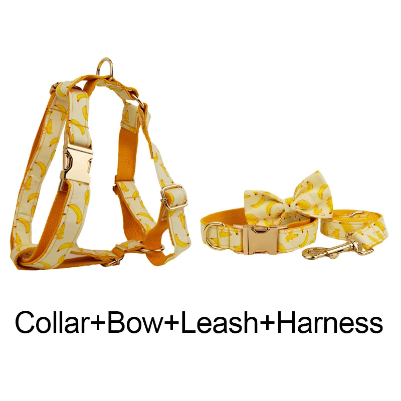 Banana Print Cotton Set