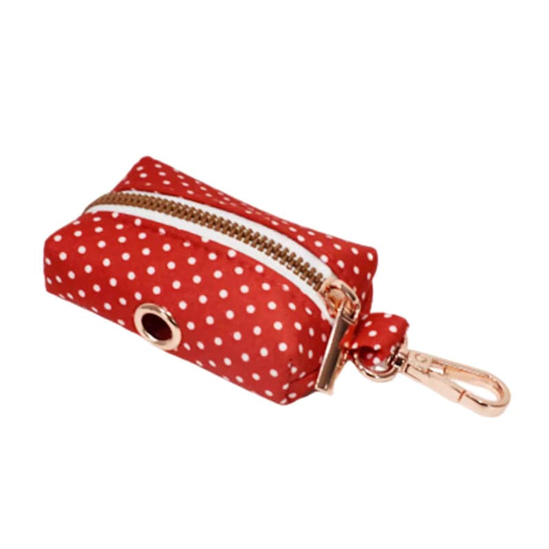 Red Velvet Dog Collar Set