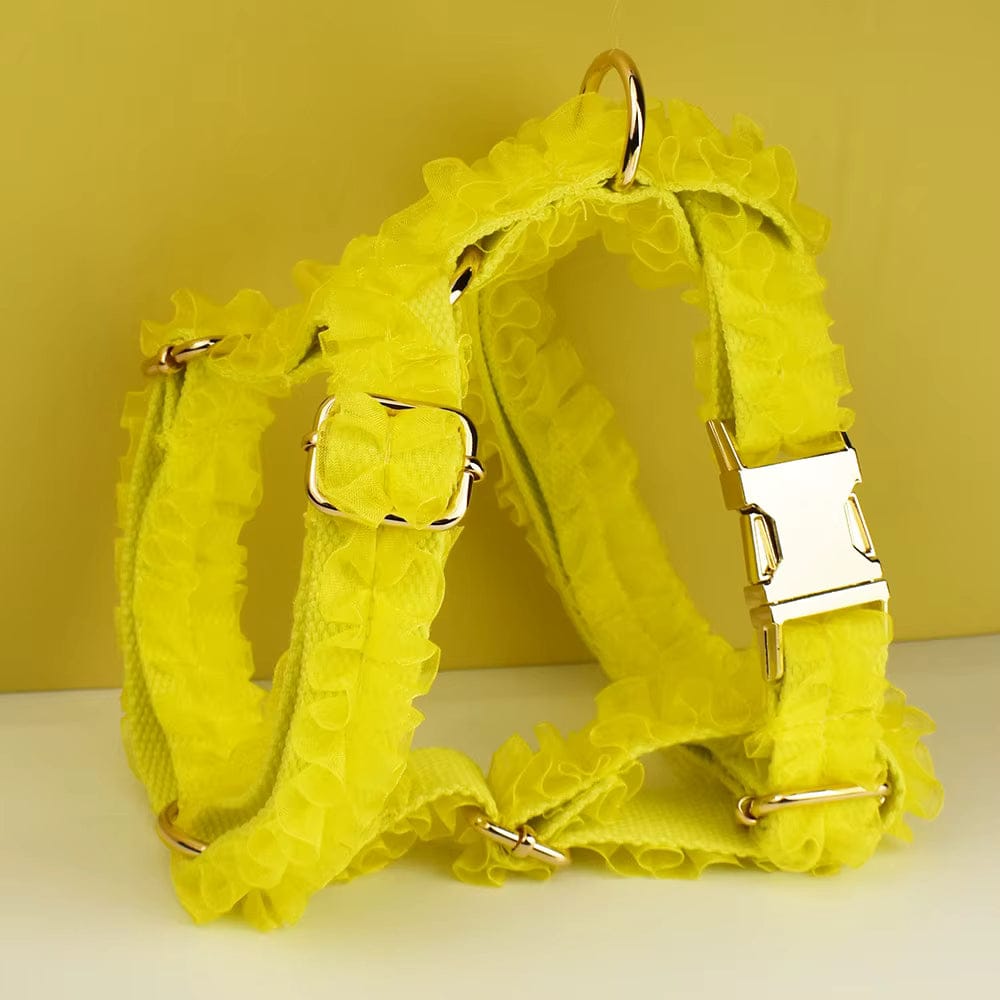 Yellow Lace Floral Set