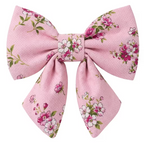 Designed Pink Blossom Floral Dog Vest Set