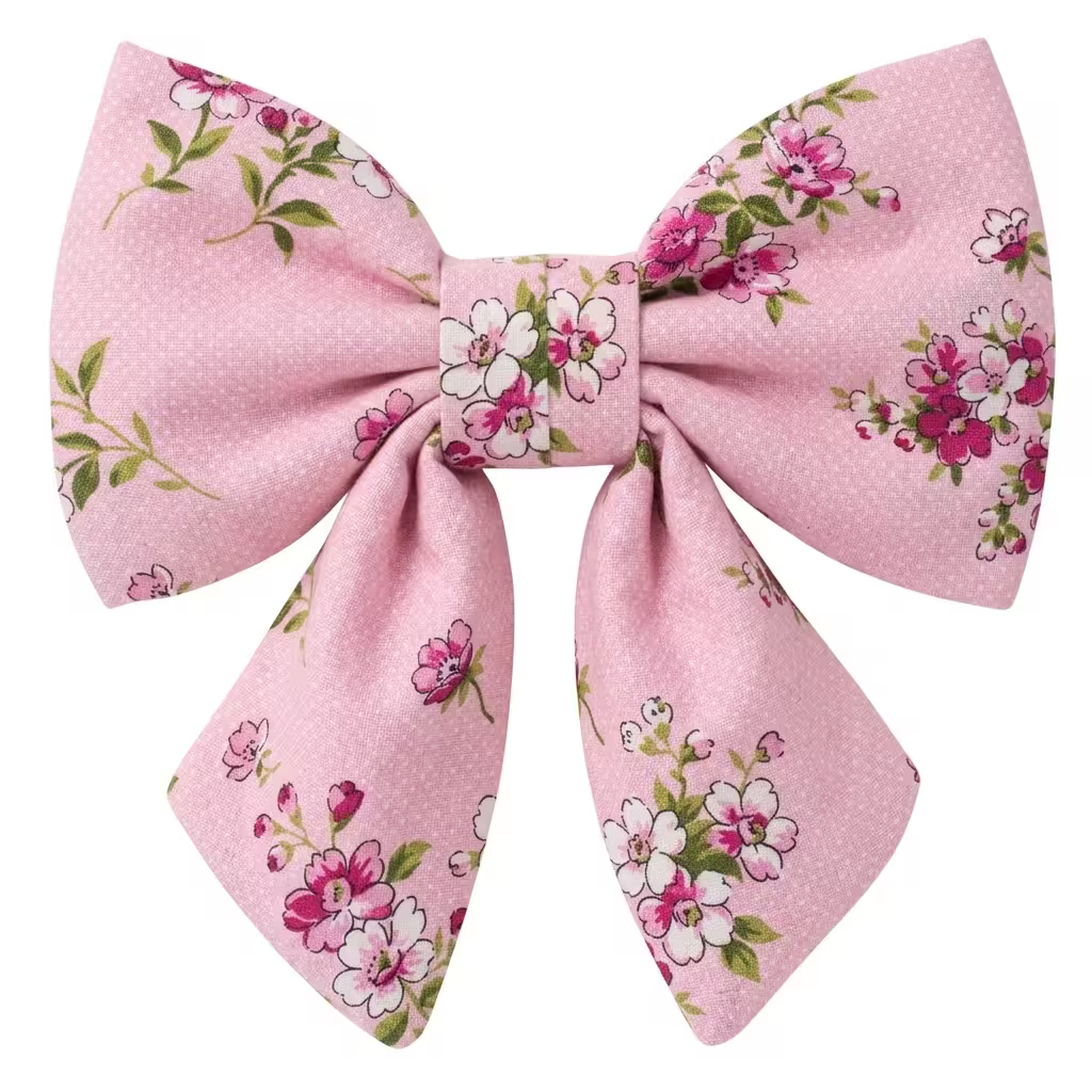 Designed Pink Blossom Floral Dog Vest Set