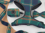 Designed Navy Plaid Dog Vest Set