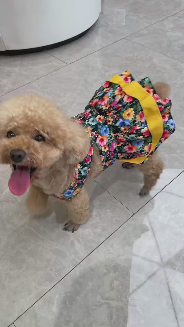 Floral Cotton Dog Dress