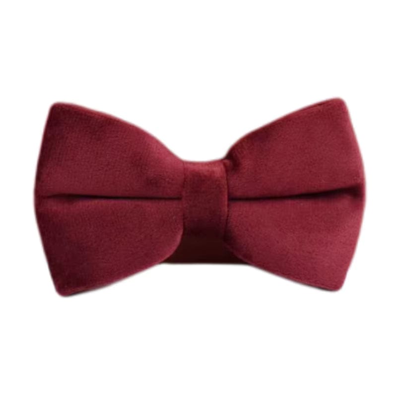 D&D Paws  Bowtie / XS Red Wine Velvet Set