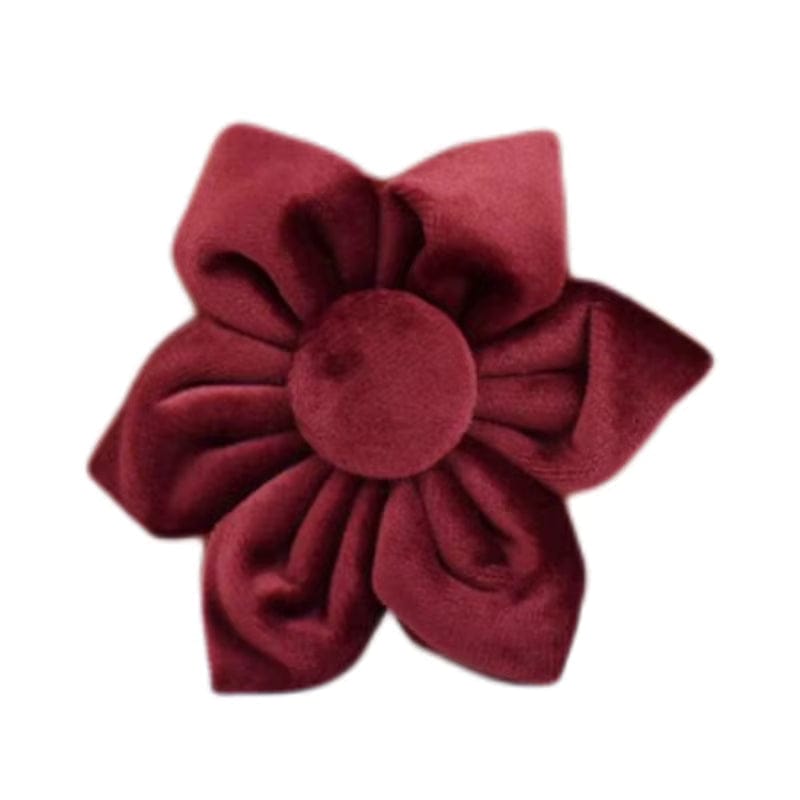 D&D Paws  Flower / XS Red Wine Velvet Set