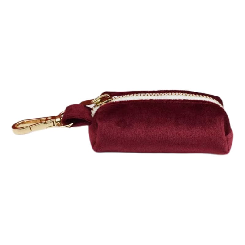D&D Paws  Poop Bag / XS Red Wine Velvet Set