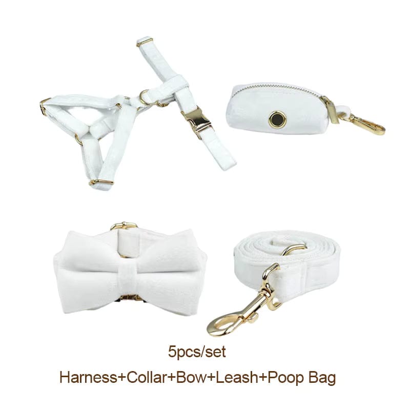 White Wedding Velvet Set